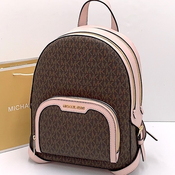 Michael Kors Handbags - MICHAEL KORS JAYCEE MEDIUM ZIP POCKET BACKPACK POWDER BLUSH MULTI COLOR